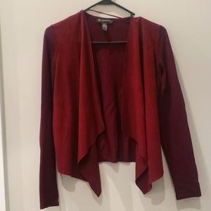 INC Suede & Knit cardigan